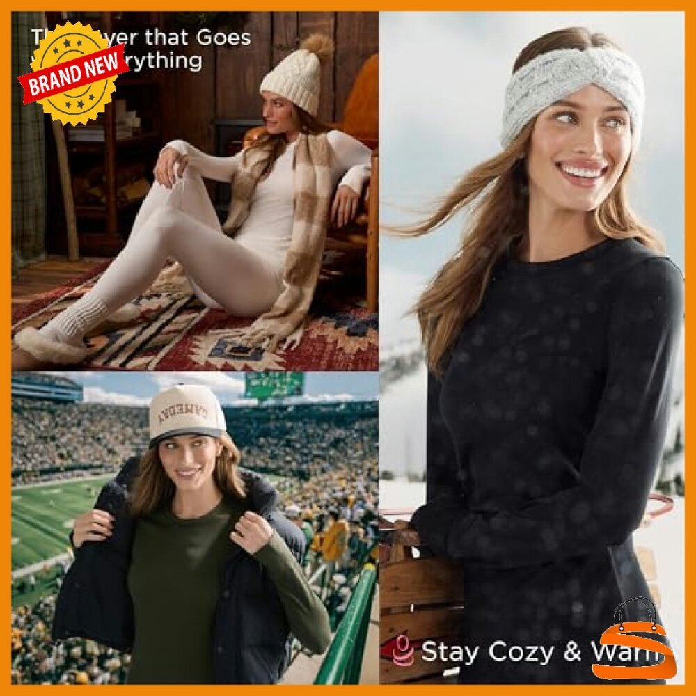 Fleece Lined Thermal Base Layer Set Long Sleeve & Leggings Cold Weather - Picture 6 of 8